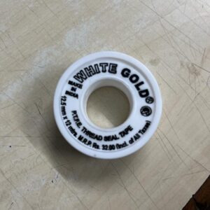 PTFE THREAD SEAL TAPE - WHITE GOLD